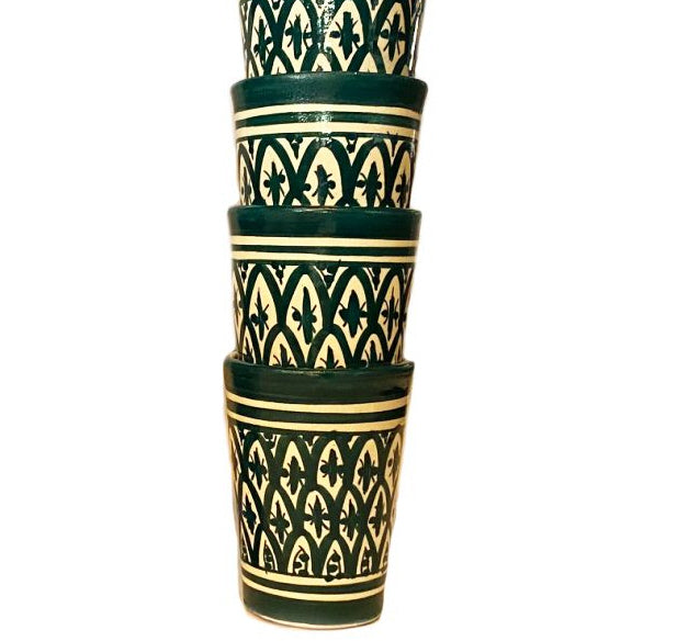Tasses en poterie marocaine Safi