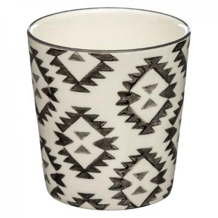 Aardewerk Mok Tahila – Zwart-Wit – 19 cl