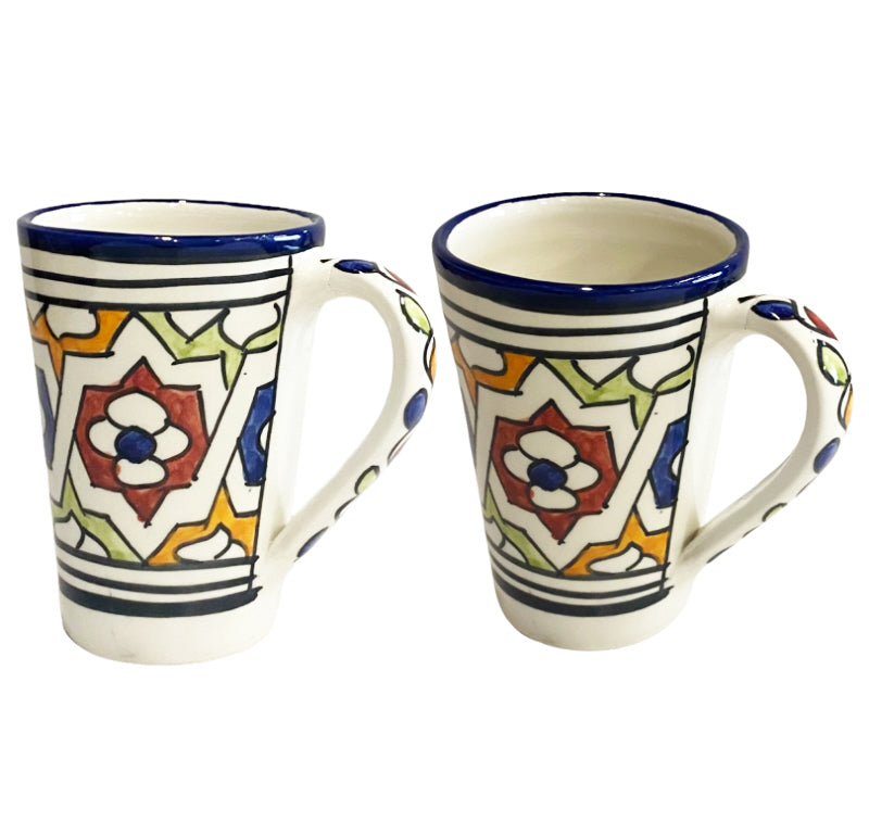 2 Moroccan mugs-coffee cups with handle