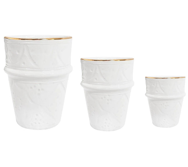 Mok met Gouden Rand en Zwak Design - Empreinte