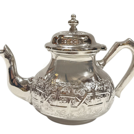 Marokkaanse theepot Zilver zonder poten 1 Liter