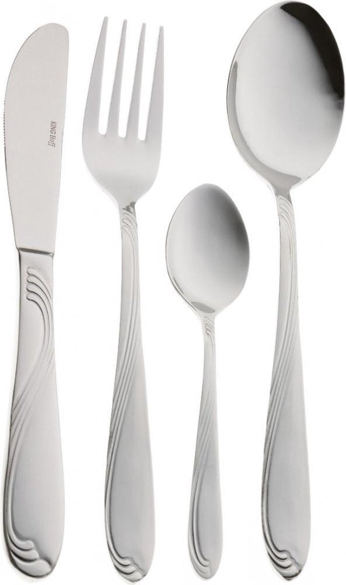 Coffret de ménagère de luxe - 72 pièces - 12 personnes - Couverts modernes