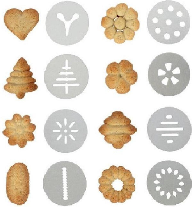 Kinghoff 1363 - Biscuit koekjes spuit - Staal