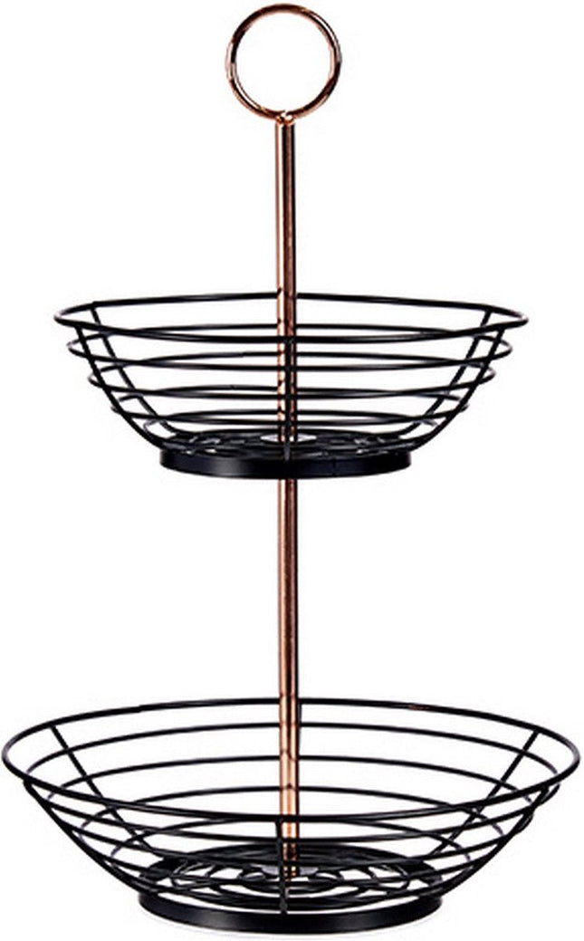 Fruitschaal - Etagere 2 laags – Fruitmand metaal