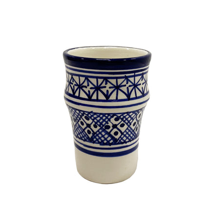 Aardewek beker blauw