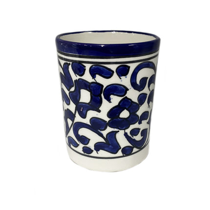 Marokkaanse blauwe aardewerk mok