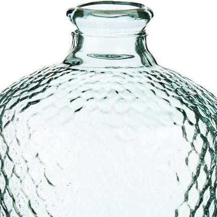 Bloemenvaas Scubs - transparant - gerecycled eco glas - D18 x H31 cm