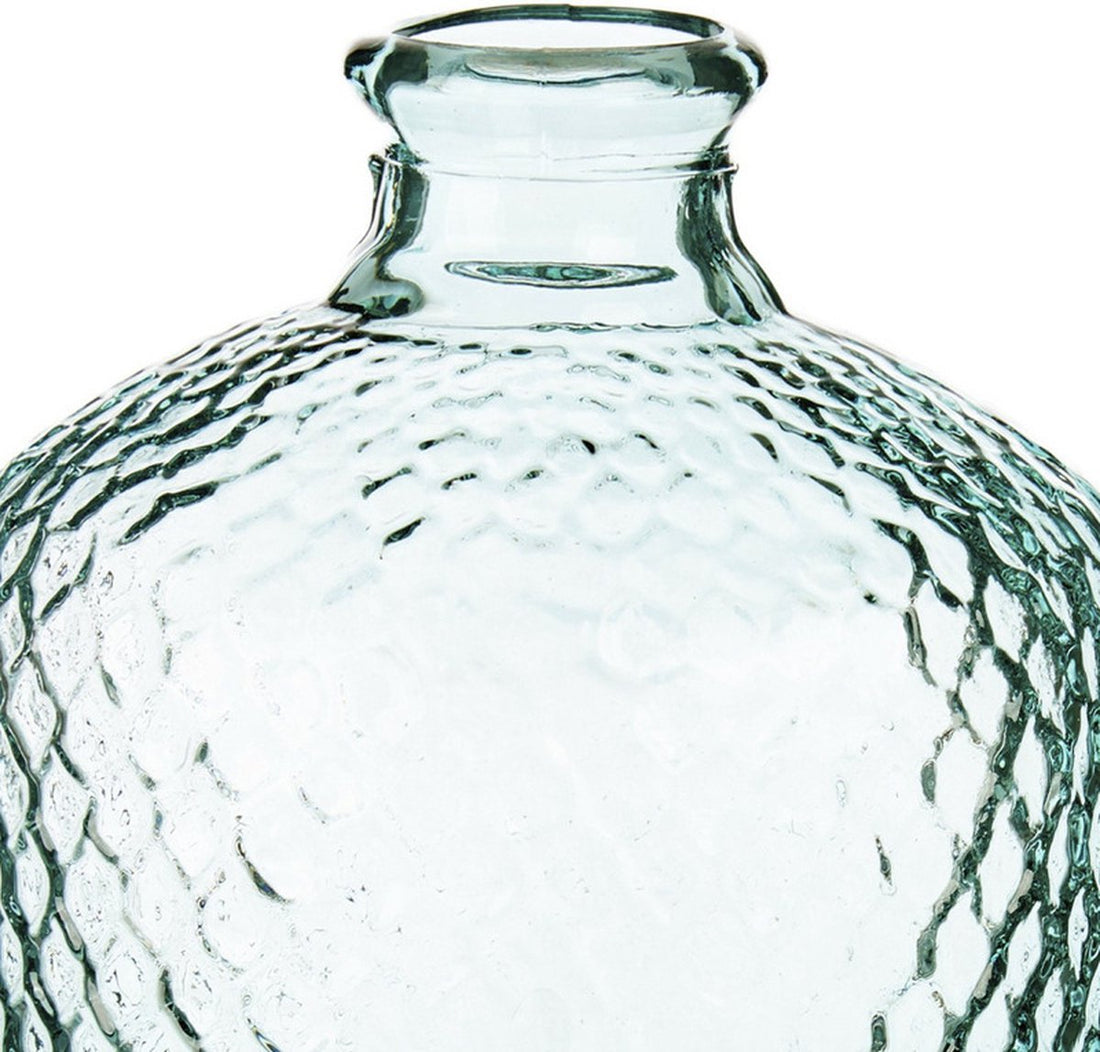 Vase à fleurs Scubs - transparent - verre écologique recyclé - D18 x H31 cm