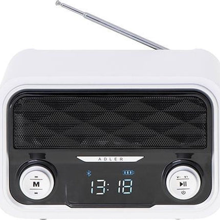 Bluetooth Design Radio - wit AD 1185 Adler