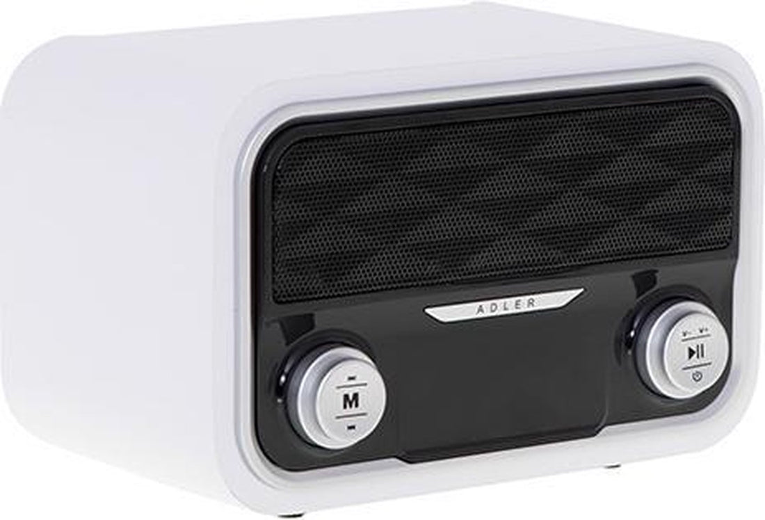 Bluetooth Design Radio - white AD 1185 Adler