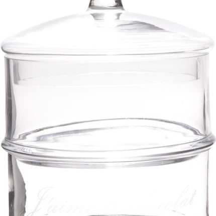 Cosy & Trendy Bonbonniere  - Glas - Ø 12 cm x 18 cm - 2- Laags