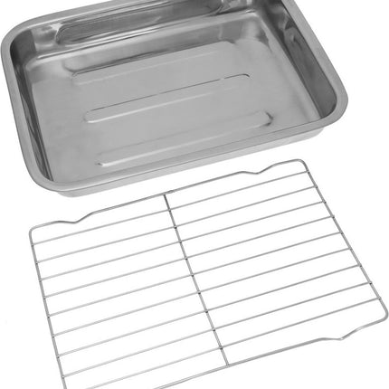 Braadblik, Bakplaat met Grill Rooster - 40 x 29.5 x 5.5 cm