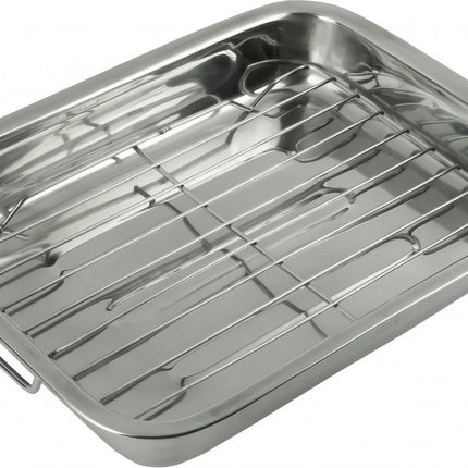 Braadblik, Bakplaat met Grill Rooster - 36 x 27 x 5.5 cm