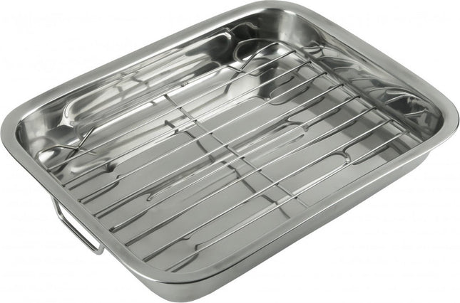 Braadblik, Bakplaat met Grill Rooster - 36 x 27 x 5.5 cm