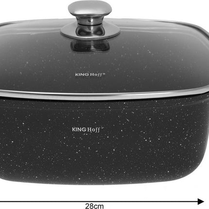 Kinghoff - Braadpannen set - 6 delig - marmeren coating