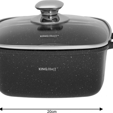 Kinghoff - Braadpannen set - 6 delig - marmeren coating