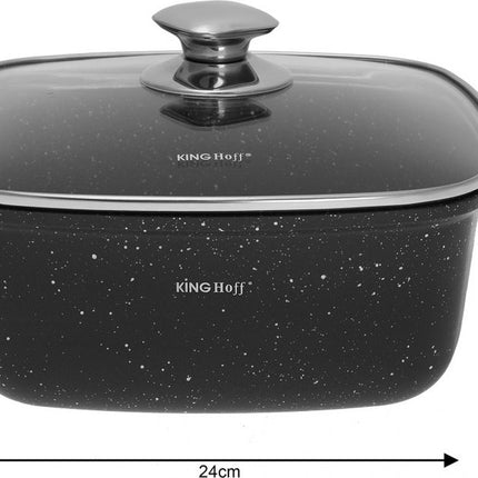 Kinghoff - Braadpannen set - 6 delig - marmeren coating