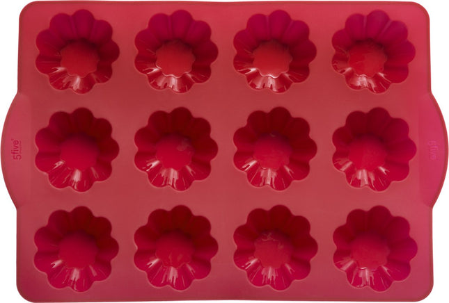 Siliconen briochevormen 34,5 x 23,2 x 4cm voor 12 briochevorm