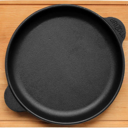Brizoll Gietijzeren Serveerpan - gratinschaal op plank