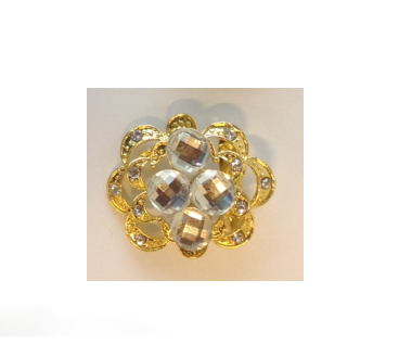 Brosche-Goldbraun