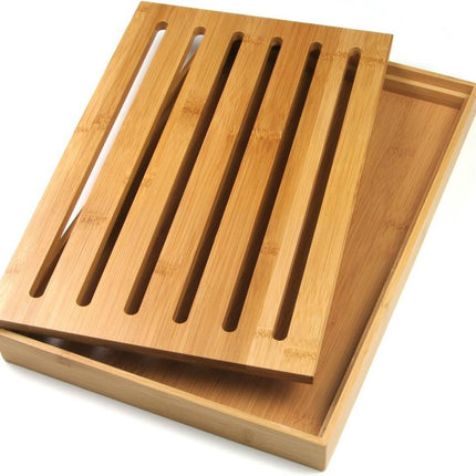 Brood snijplank - bamboe - kruimelbak - 37x23,5x3cm