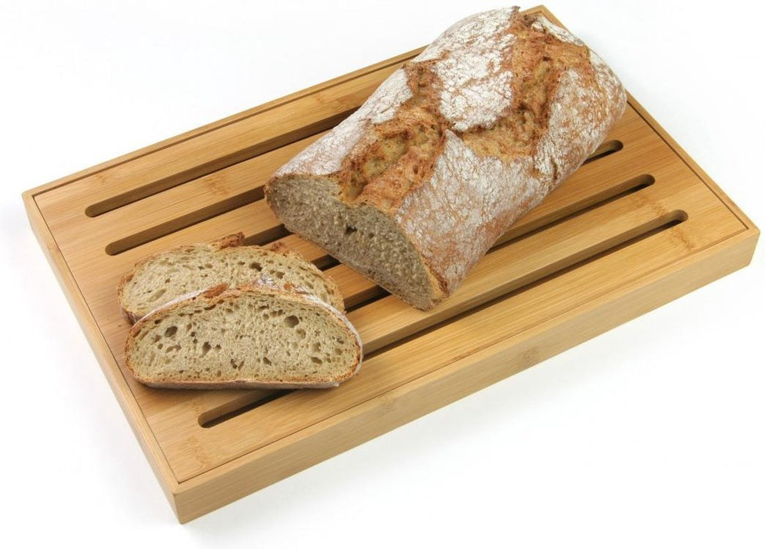 Brood snijplank - bamboe - kruimelbak - 37 x 23, 5 x 3 cm