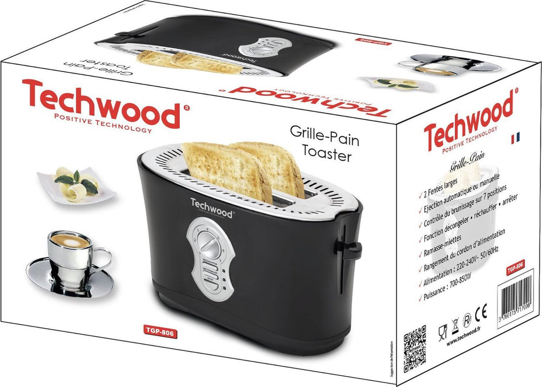 Techwood - Toaster - 2-Schlitz