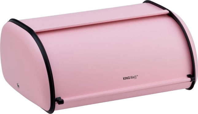 Broodtrommel - RVS - Roze - Retro - 36x24x15 cm
