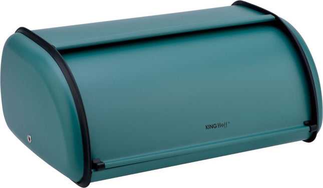 Broodtrommel - RVS - Groen - Retro - 36x24x15 cm