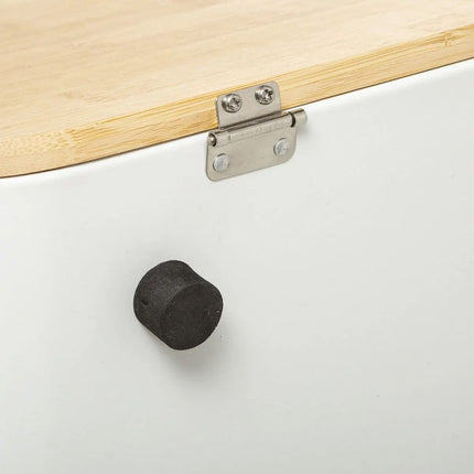 5Five - Broodtrommel met deksel - Metaal/bamboe - 37 x 22 x 23 cm