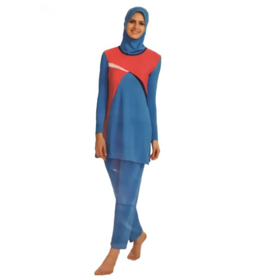 Burkini badpak – islamitische zwemkleding, 3-delig met hoofddoek