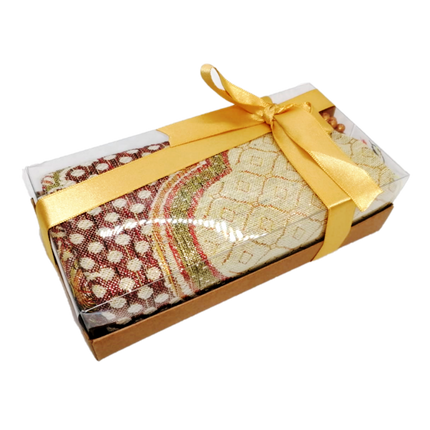 Cadeau Gebedskleed + Tasbeeh Doosje Goud