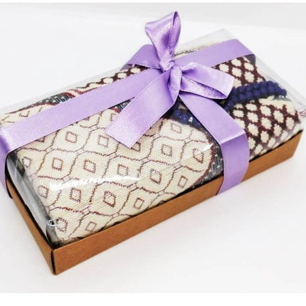 Cadeau Gebedskleed + Tasbeeh Doosje Lila