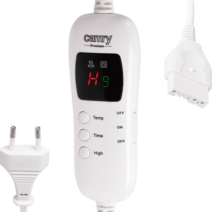 Camry 7434 - Elektrische verwarmingsdeken met timer ( super soft ) 1 persoons