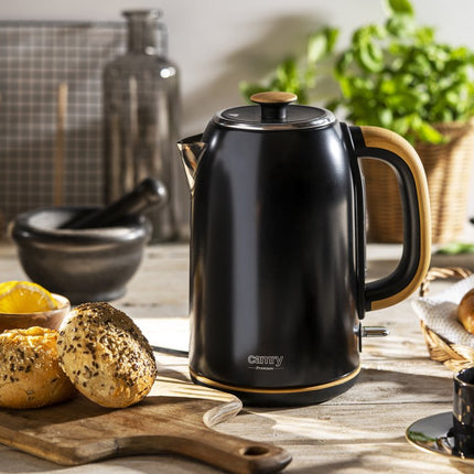 Stalen waterkoker - 1.7 liter - Strix - zwart