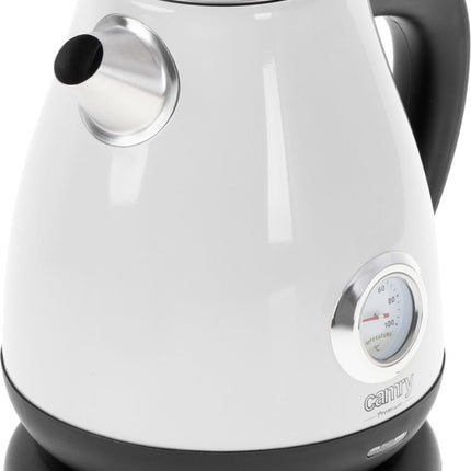 Elektrische waterkoker met thermometer - 1.7 liter - WIT
