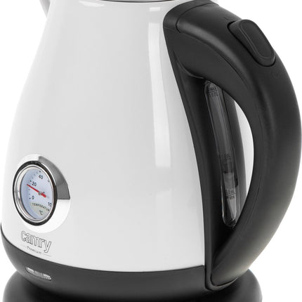 Elektrische waterkoker met thermometer - 1.7 liter - WIT