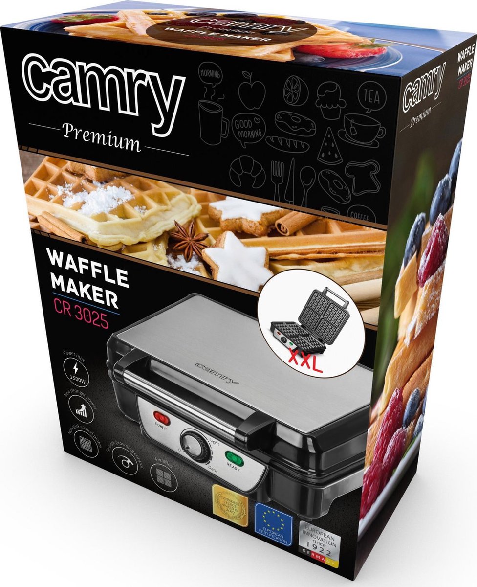 Camry CR 3025 Waffle Maker - Waffle Iron