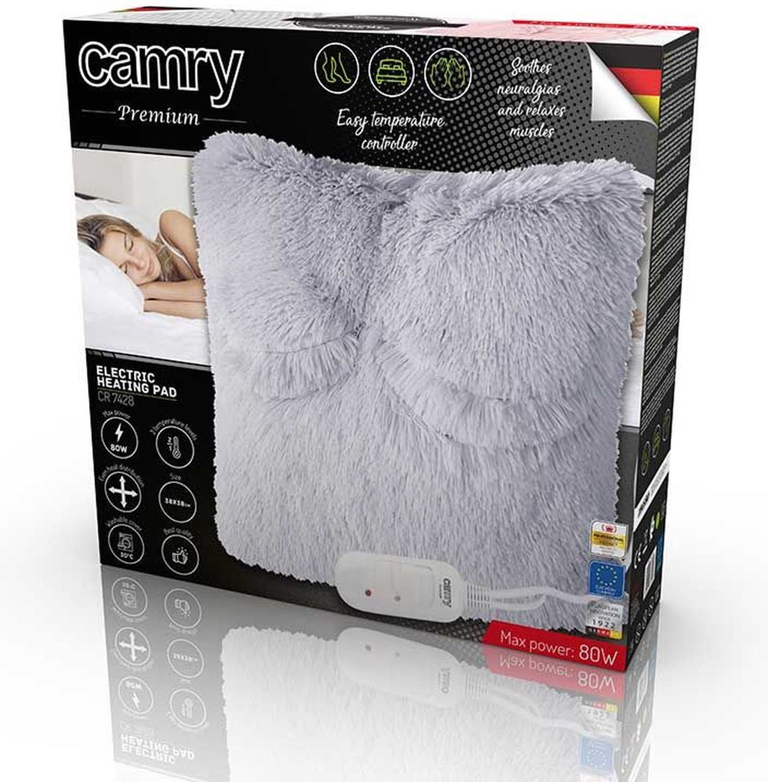 Camry Electric heating pad - 45 W Grey - CR 7428