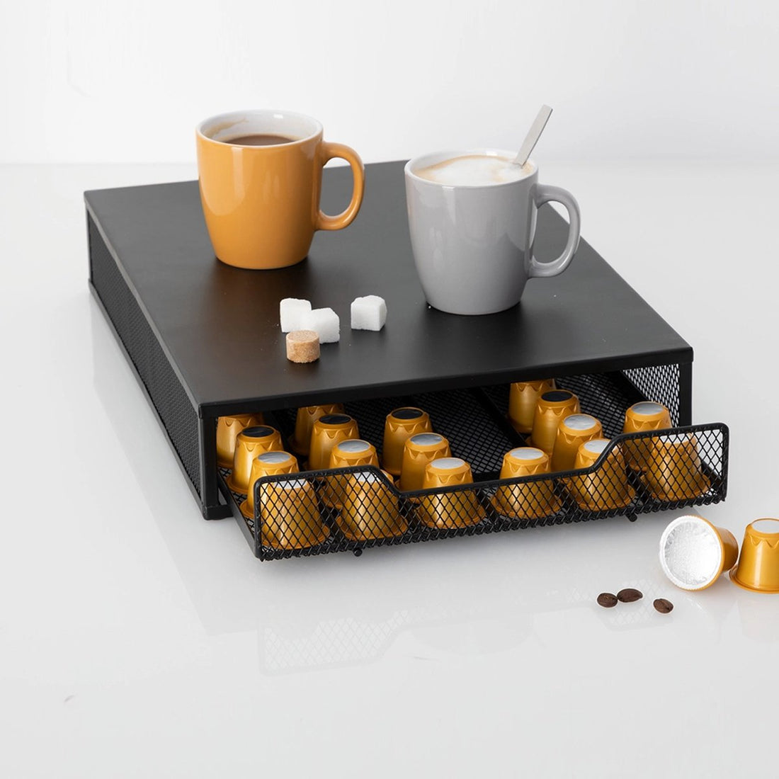 5Five koffiecups houder voor 60 capsules – metaal, 26 x 35 x 7 cm – foto 2