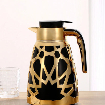 Thermoskan - Thermosflessen - 1L - Isoleerkan met gouden details