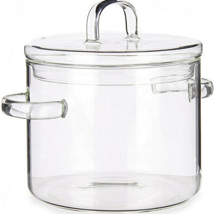 Casserolepan met deksel Borosilicaatglas Transparant