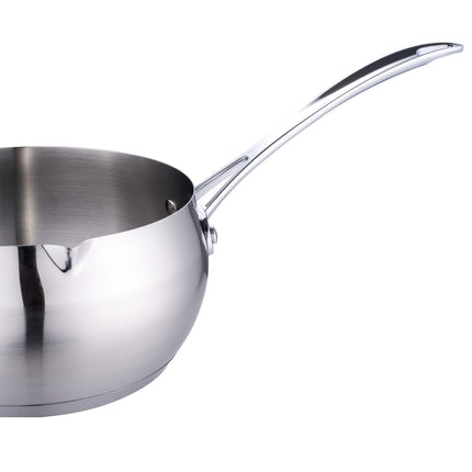 Set Met 5 Steelpotten 12/14/16/18/20 Cm Hoogwaardig Roestvrij Staal