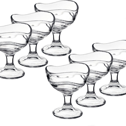 IJcoupes/IJsjes/Dessert serveer schaaltjes - set 6x stuks 180 ml