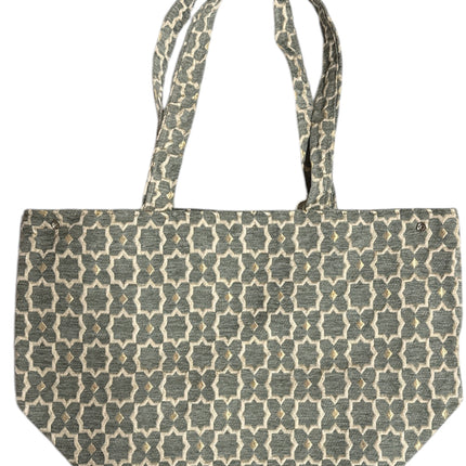 Marokkaanse Handgemaakte Fluwelen XL Shopper met Gouden Accenten - Tote Bag