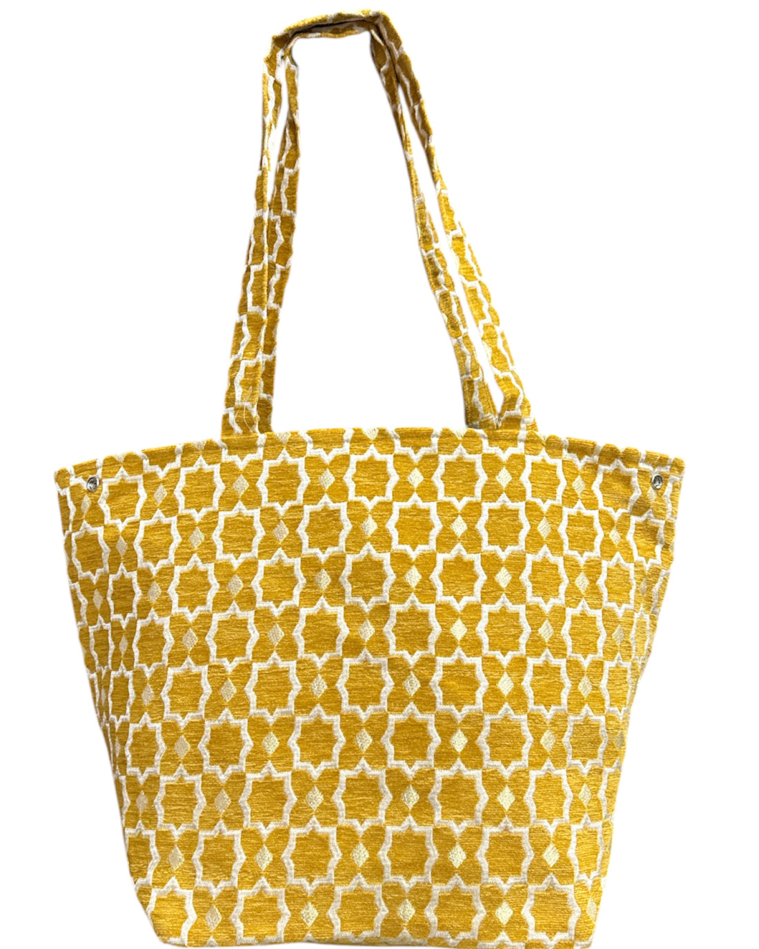 Marokkaanse shopper van fluweel met gouden accenten – medium tote bag – foto 4