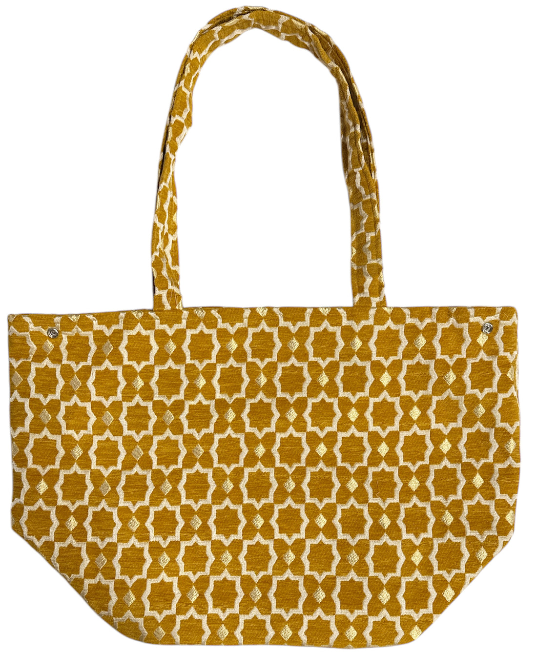 Marokkaanse shopper van fluweel met gouden accenten – medium tote bag – foto 6