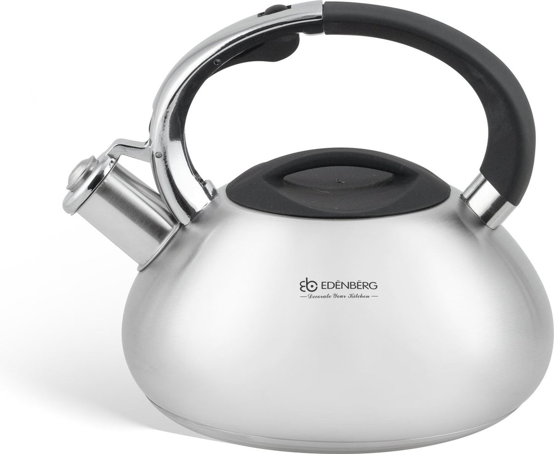 Edënbërg Classic Line - Bouilloire Sifflante de Luxe - Inox - 2.5 L