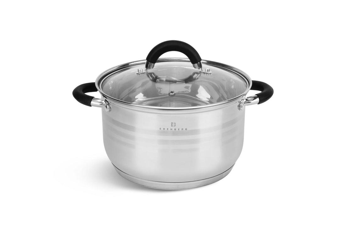 Edënbërg Classic Line - Set de casseroles de luxe - Acier inoxydable - 6 pièces - Fond sandwich