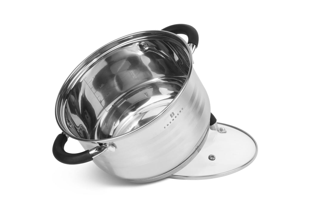 Edënbërg Classic Line - Set de casseroles de luxe - Acier inoxydable - 6 pièces - Fond sandwich